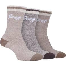 3 Pairs Ladies Performance Poly Boot Socks - Tan Coffee Cream