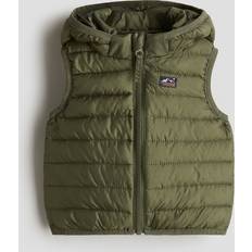 Padded Vests H&M Baby Puffer Gilet - Khaki Green