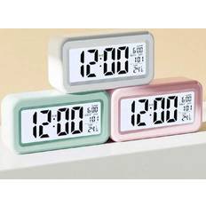 Shein Simple Digital Alarm Clock With Lcd Display