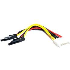 4-Stift IDE Molex 15-Stift 2 SATA Hårddisk Nätadapterkabel