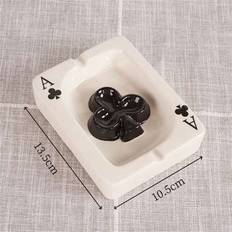 Ashtrays Shein Creative Ceramic Poker Ashtray