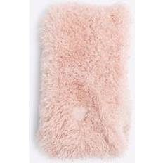 Girls Scarfs Children's Clothing River Island Girls Pink Faux Fur Long Scarf - Pink