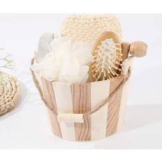Bathroom Accessories Shein 6pcs Wooden Bathroom Accessories Set