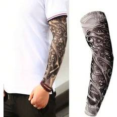 Shein Fashionable Skull Temporary Arm Sleeve Tattoo Set