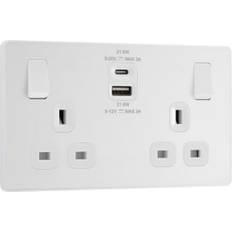 BG Evolve 13A Fast Charge Double Socket USB 22W