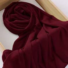 Solid Colours Scarfs Shein Versatile Solid Color Chiffon Scarf Headband