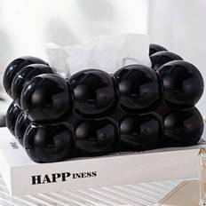 Black Tissue Box Covers Shein Black Plastic Tissue Box Cover
