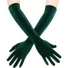 Solid Colours Gloves Shein Plain Solid Elegant Evening Party Long Gloves - Casual Wear