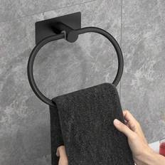 Stainless Steel Towel Rings Shein Self Adhesive Towels Rack Bathroom Holder