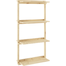 Karup Design Reolsystem Karup Design Groove Narrow Reol Raw Gul Væghylder Reolsystem