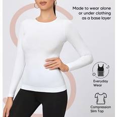 Shein Base Layer Tops Shein Seamless Sports Long Sleeve Underwear Top Shirt
