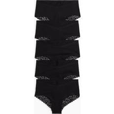 H&M Svart MAMA 5-Pack Bomullstrosa Hipster XS