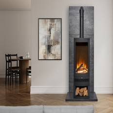 Fire Companion Sets Acantha Tile Hearth Set Slate Effect