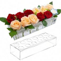 Acrylic Vases Shein Acrylic Long Rectangular Flower 1pc Vase