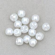 Shein 8mm 10mm 12mm White Pearl Buttons