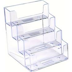 Business Card Holders on sale Temu Acrylic Business Card Holder 4 Pocket