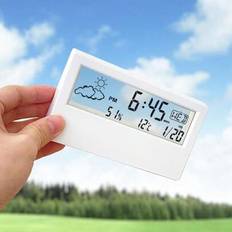 Shein LED Digital Weather Display Desk Alarm Clock