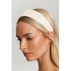 Satin Headgear Ivory Satin Ruched Headband - Ivory