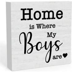 Shein Home Is Where My Boys Are Heartfelt Gift Decorative Item
