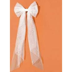 Headbands Children's Clothing Shein Tulle Pearl Bow Hairband For Kids Youth