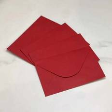 Shein 24pcs Deep Red Color Envelopes 3.54 Inch X 5.11 Inch
