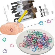 Yarn & Needlework Supplies Shein Heart-Shaped Metal Stitch Markers 20 30 50pcs