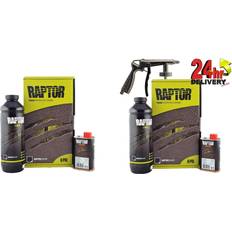 Car Primers & Base Coat Paints Raptor U-Pol Raptor Black 710ml Liner 240ml Hardener 2 Pack