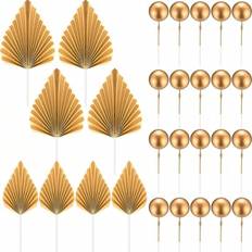 Shein 28pcs Or 2pcs Gold Ball Decorations Cake Decoration