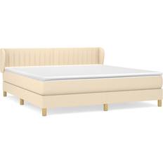 Medium Ramsängar vidaXL Fabric Creamy White Ramsäng 180x200cm