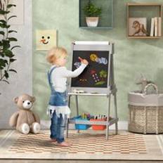 Aiyaplay Double Sided Art Easel for Kids with Paper Roll