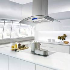 Extractor Fans Shein Tieasy Island Range Hood 36 Inch Ceiling Mount
