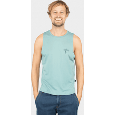 Men - Turquoise Tank Tops Chillaz Vils Mountain Boulder Top Tank Top - Turquoise
