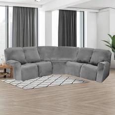 Shein 5-Seat Corner 7-Piece Loose Sofa Cover Grey