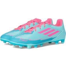 Adidas Soccer Shoes adidas F50 Club FG Messi Firm Ground Soccer Cleats - Aqua/Lucid Pink/Lucid Cyan