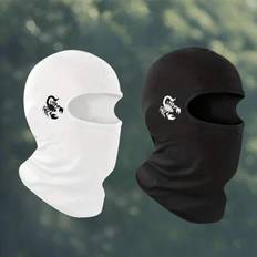 White Balaclavas Shein Balaclava Face Mask With Neck Cover - Stylish Print
