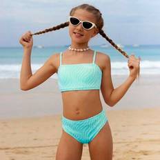 Shein Girls Fashionable Casual Bikini Set - Travel