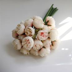Temu Camellias Pink Purple White Bouquet Artificial Plant