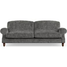 Dunelm Ashford Chunky Chenille Charcoal Sofa 236cm 4 Seater