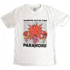 Adult T-shirts Running Out Of Time Cotton T-Shirt - White