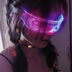 Photo Props, Party Hats & Sashes Shein Colorful Luminous LED Glasses For Music Bar