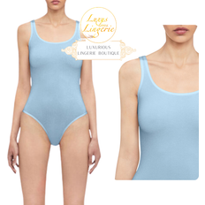 Wolford Shapewear & Under Garments Wolford Jamaica String Body Ice Light Blue Slim Straps