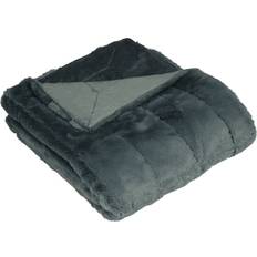 Paoletti Empress Faux Fur Blankets Grey (200x140cm)