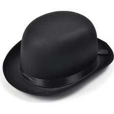 Hatut Bristol Novelty Unisex Adults Black Satin Bowler Hat