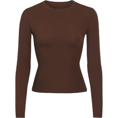 SKIMS Fits Everybody Long Sleeve T-shirt - Cocoa