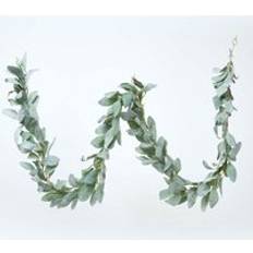 Garlands & Confetti Homescapes Green Lambs Ear Foliage Garland 190 cm
