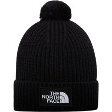 Men - Skiing Beanies The North Face Logo Box Pom Beanie - TNF Black