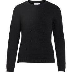 Vila Dalo Basic Knitted Pullover - Black