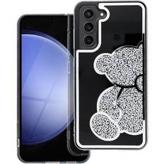 Galaxy S25 Teddy Bear Mobilskal Silver