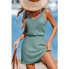 Badeanzug Cover Ups & Sarongs Cupshe V-Ausschnitt Mini-Strandkleid - Grün