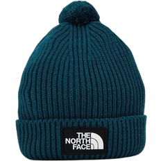 The North Face Logo Box Pom Beanie - Midnight Petrol